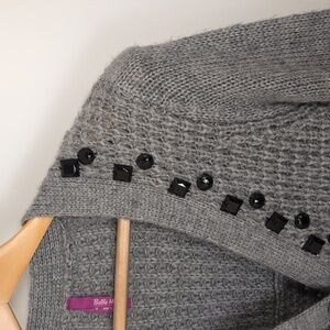 BELLE MAILLE GREY CARDIGAN SIZE SMALL